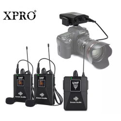 XPRO XPW-804 High-Quality Wireless Lavalier Microphone Lapel Microphone System