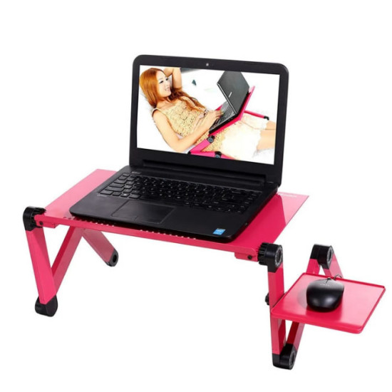 XPRO Executive Adjustable Laptop Desk With Mouse Pad and Cooling pad
