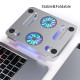 XPZ-MP03 Aluminum Alloy Adjust Height Laptop Cooler Gamer Stand Adjustable Aluminum Foldable Laptop Stand With Cooling Fan