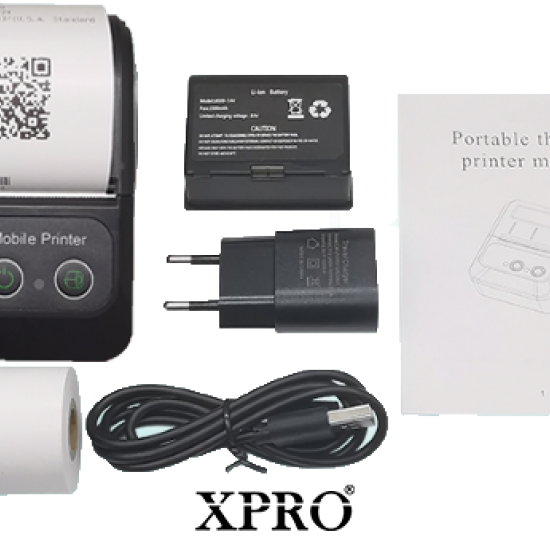 XPRO 58mm Mini Bluetooth Thermal printer XRP-531 mkii ios compartible