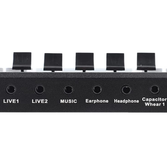 Xpro  2 Chanel Live Broadcast Sound Card, External Stereo Audio Mixer  for Computer Games/Mobile Phones/Live Broadcast V9