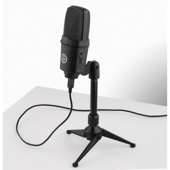 Compact Tripod Tabletop Microphone Stand (Black)