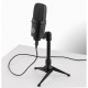 Compact Tripod Tabletop Microphone Stand (Black)