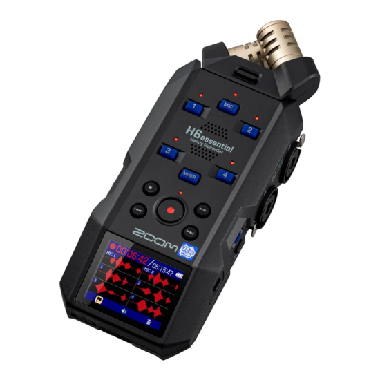 Zoom H6 essential 6-Track 32-Bit Float Portable Audio Recorder