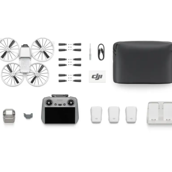  DJI Flip Fly More Combo Camera Drone (3 Bastteries) + RC 2 Remote Controller