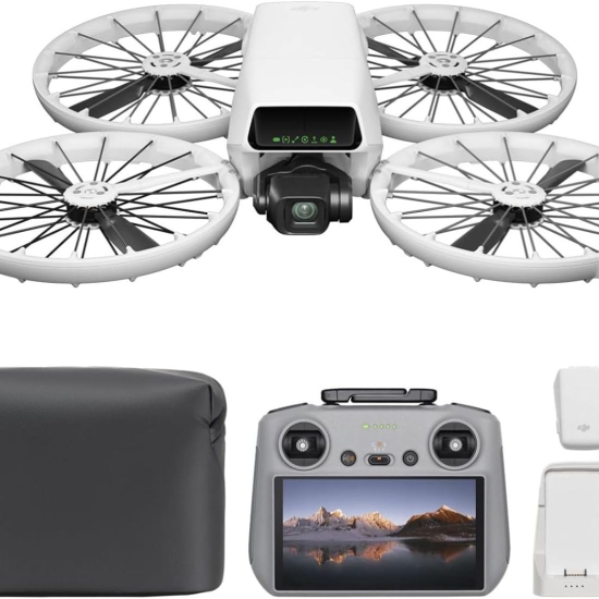  DJI Flip Fly More Combo Camera Drone (3 Bastteries) + RC 2 Remote Controller