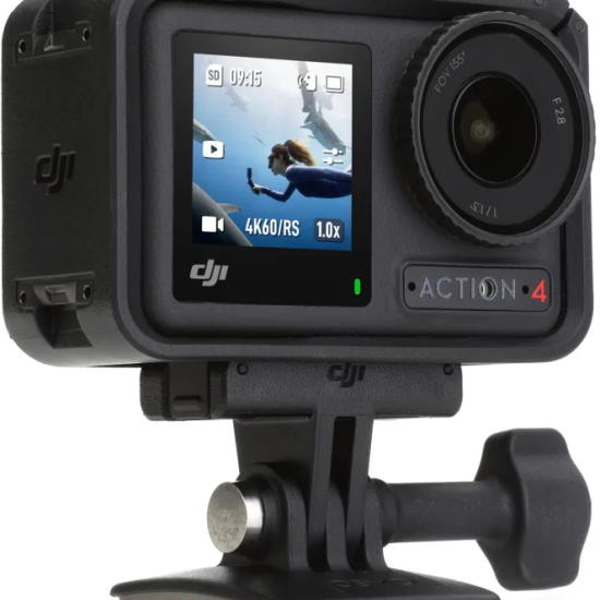 DJI Osmo Action 4 Standard Combo, Waterproof Action Camera 4K with 1/1.3" Sensor, Low-Light Imaging, Long-Lasting 160 Mins, Stabilization, Dual Touchscreens, Vlogging Camera for Travel, Sports 