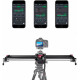 Professional Motorized Tracking Track Dolly Camera Slider 120cm  with Bluetooth Conectivity and Carbon Fiber Rail 