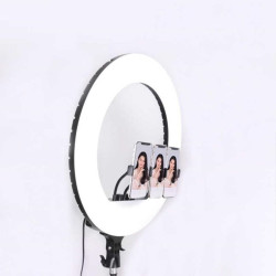 Ring Light rl-18 18 inch Photographic Lighting 3200-5600K 80W for Makeup Camera Phone Video and live stream tiktok (Stand not included: )