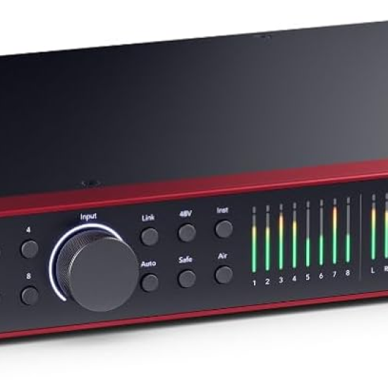 Focusrite Scarlett 18i20 4th Gen USB Audio Interface, for Multitrack Recording, Music Production and Podcasting