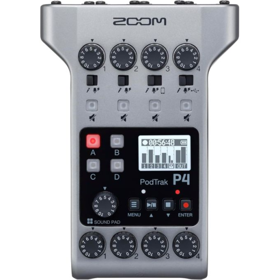 ZOOM PodTrak P4 Podcast Recorder
